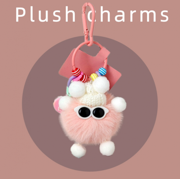 Pink plush elf accessory