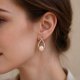 zinc Needle Earrings