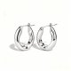 Cool Style Personalized Glossy Metal Punk Earrings