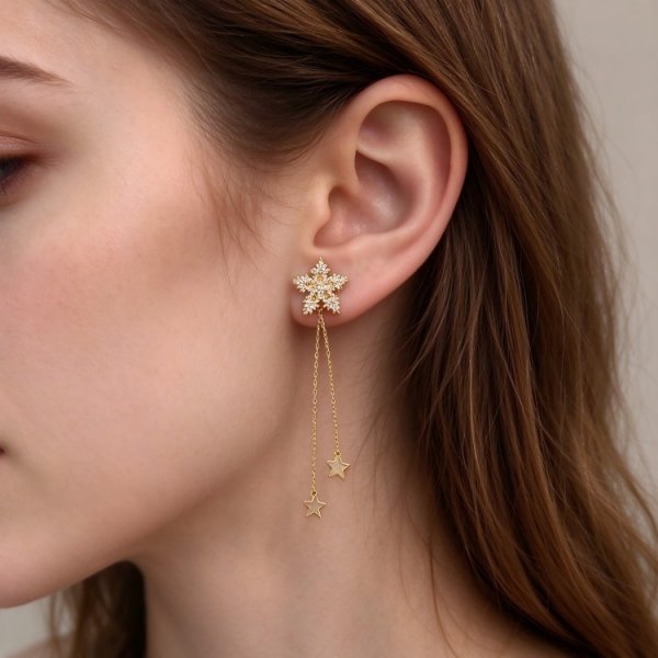 zinc Needle Earrings